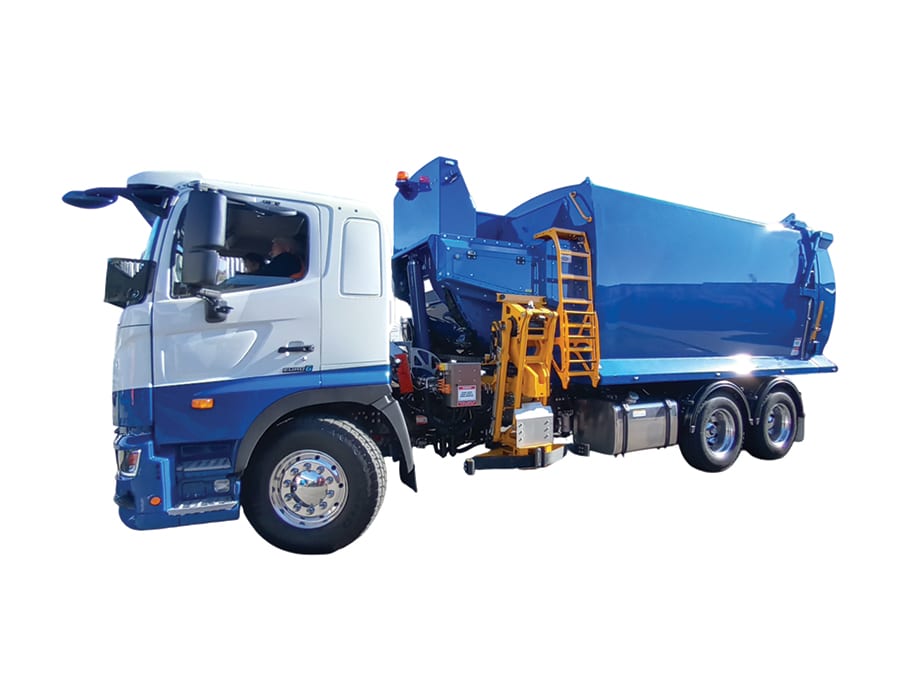 russ side loader waste collection vehicle