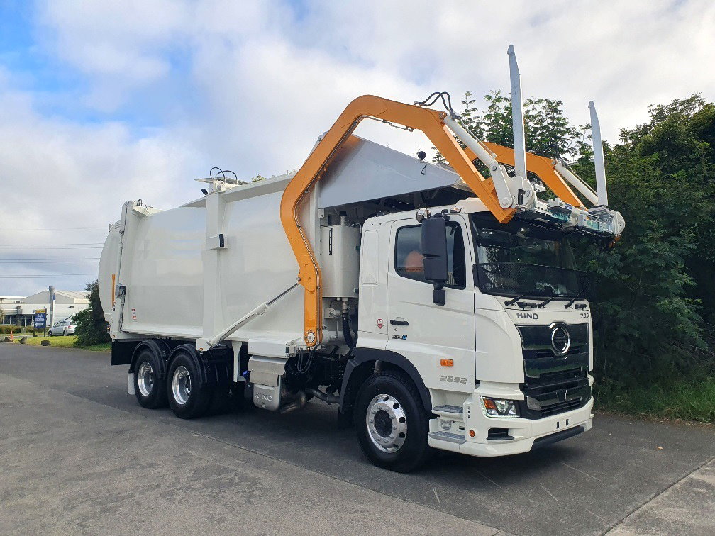 russ front loader waste collection vehicle